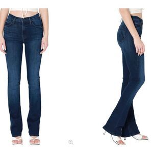 NWT Mother Jeans The High Waisted Runaway in Mint Condition Wash Flare Size 27